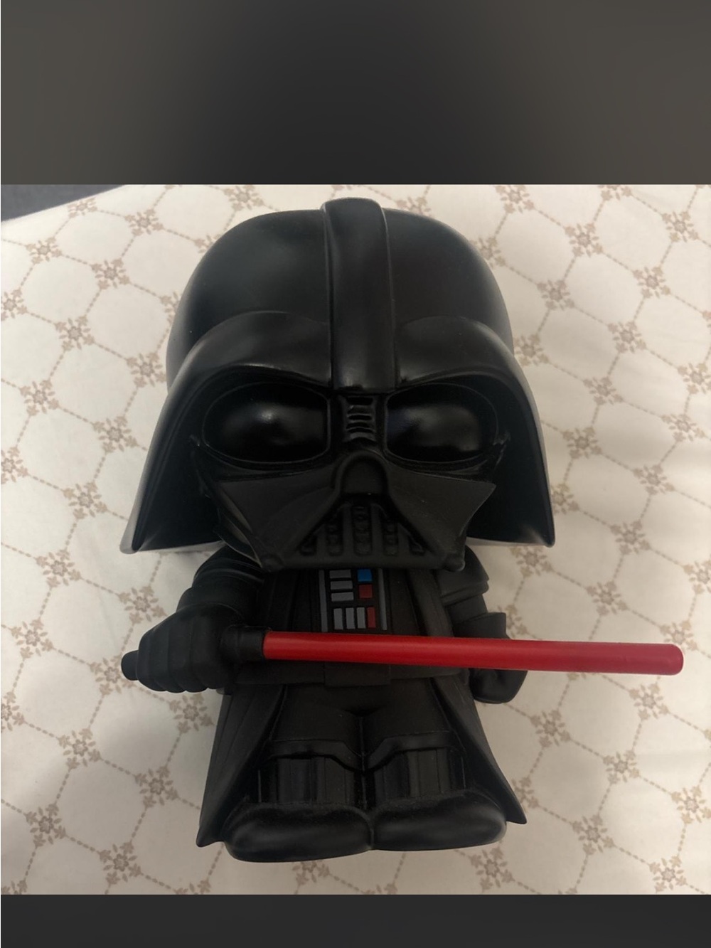 Disney Darth Vader Black Figure with Red Lightsaber PVC Bank